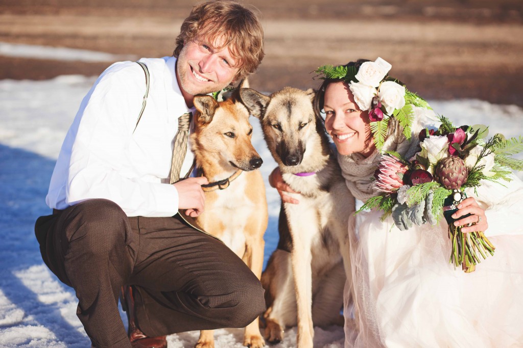 Colorado Winter Wedding with Dogs