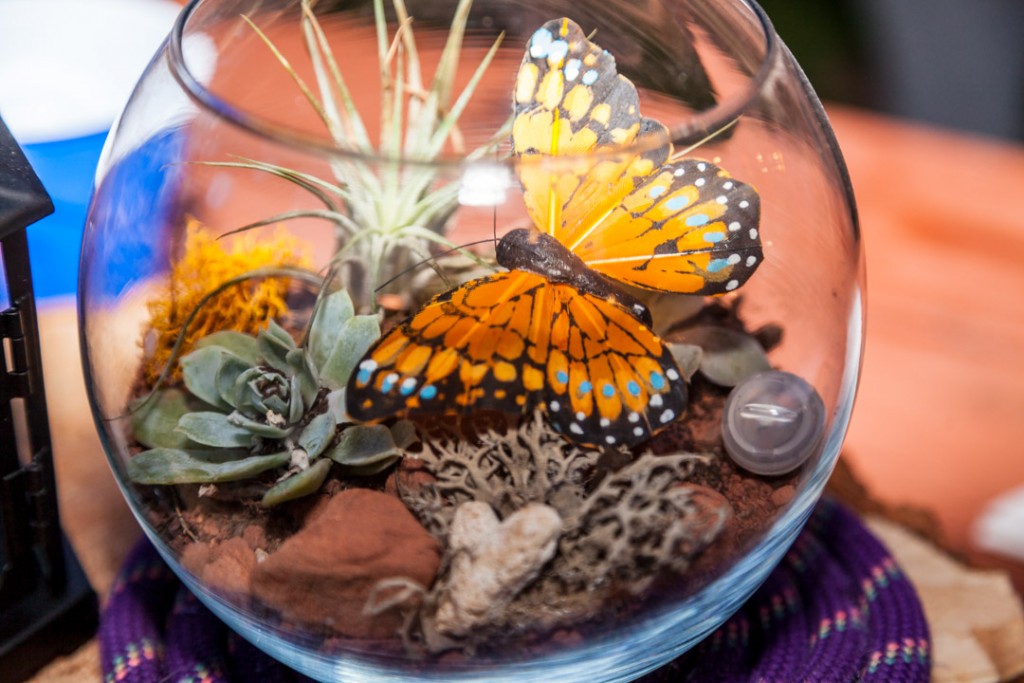 wedding centerpieces with butterflies