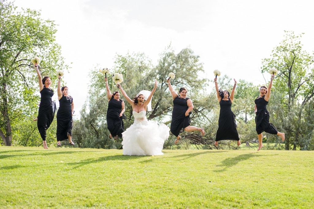 Bridesmaids Jumping