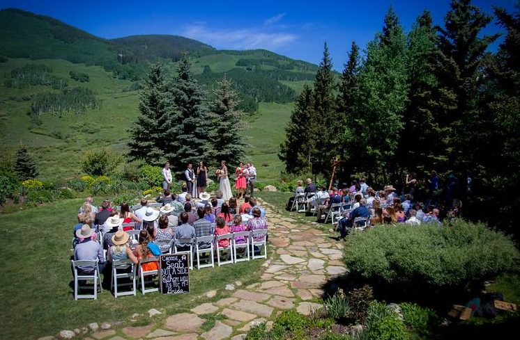 Crested Butte Wedding Garden: Different Setups in the Garden Are