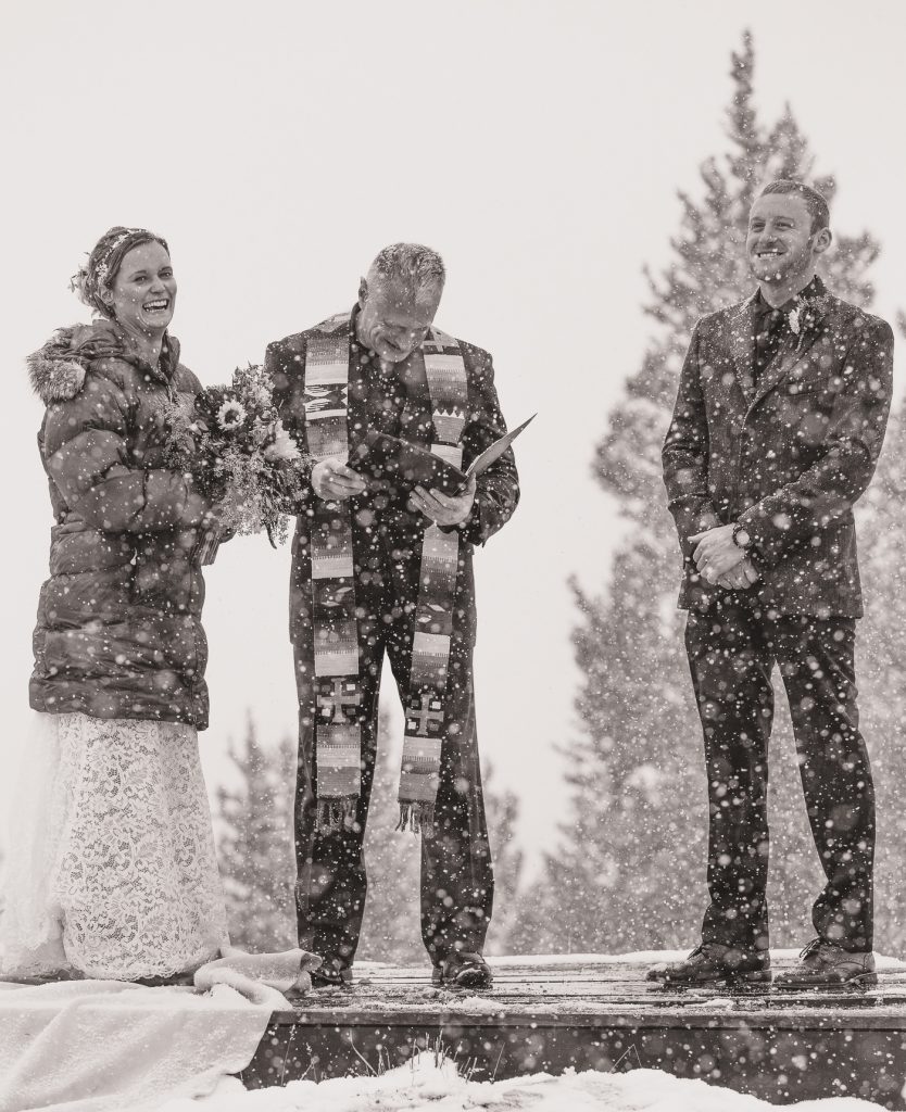 Crested Butte Wedding snow