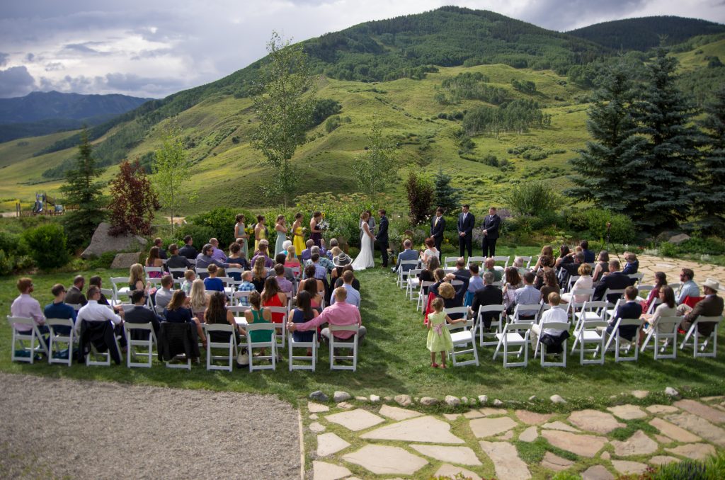 Crested Butte Wedding Garden: Different Setups in the Garden Are