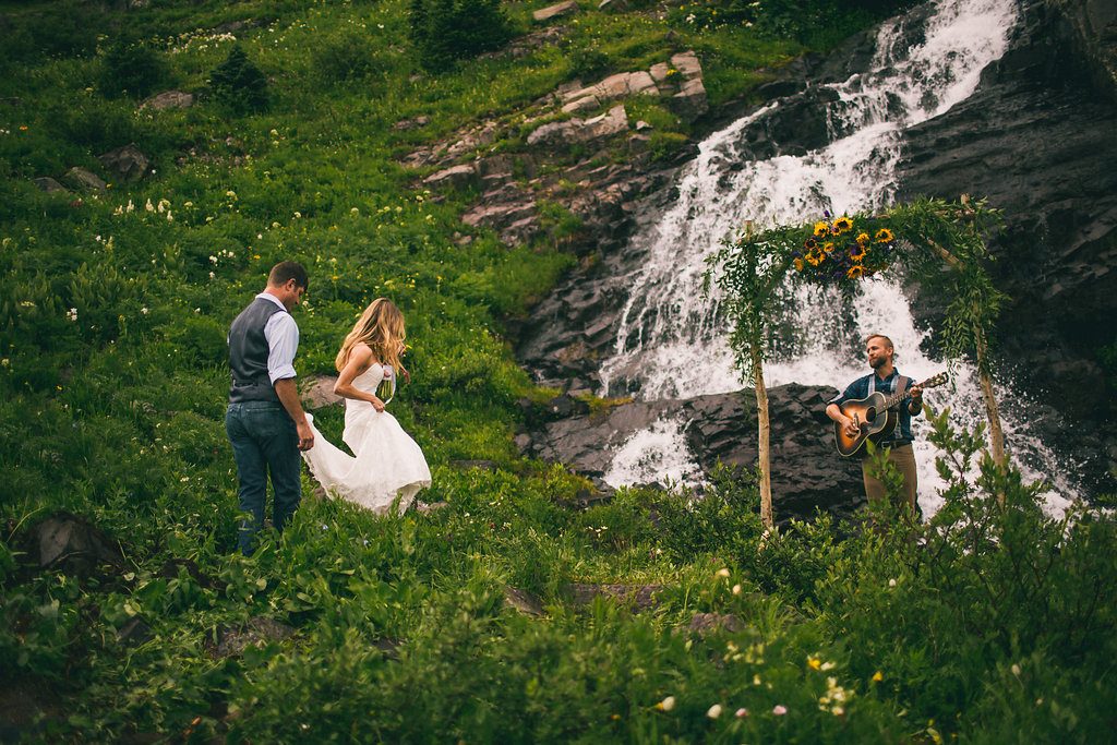 Kristin + Phil Crested Butte Waterfall Elopement