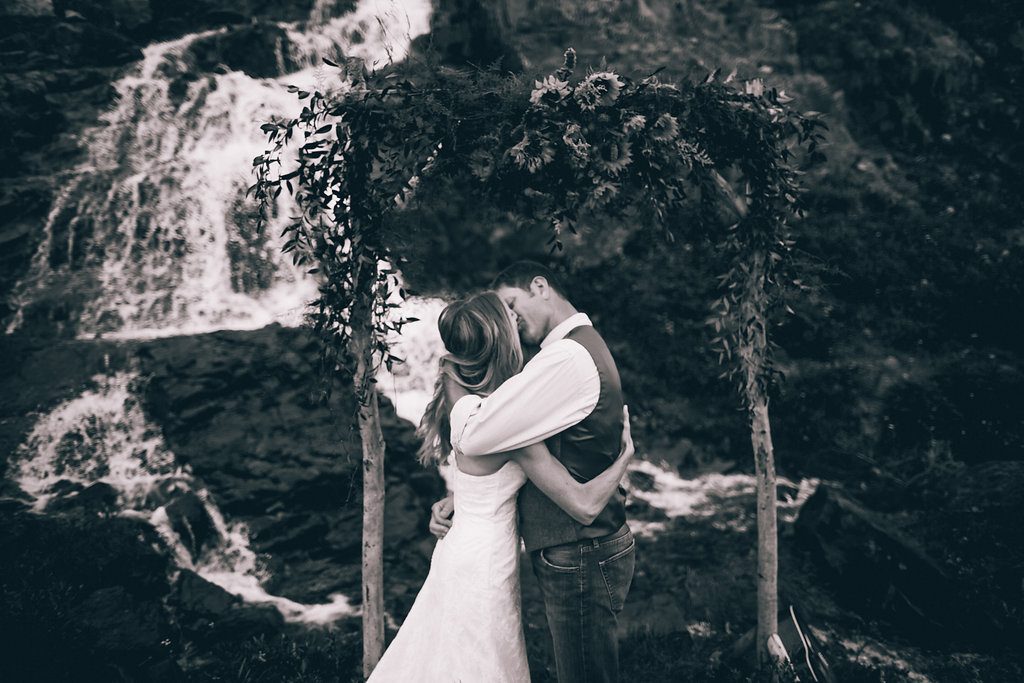 Kristin + Phil Crested Butte Waterfall Elopement