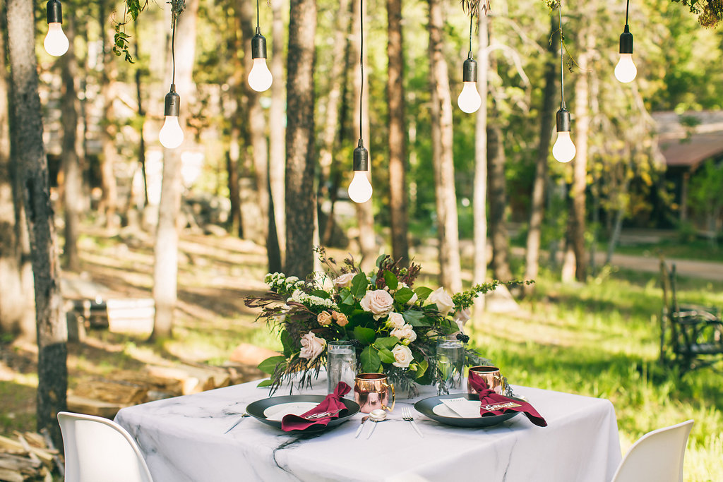 Taylor River Lodge Wedding Table