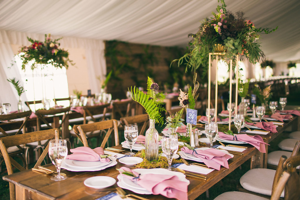 Crested Butte Wedding Tent Decor