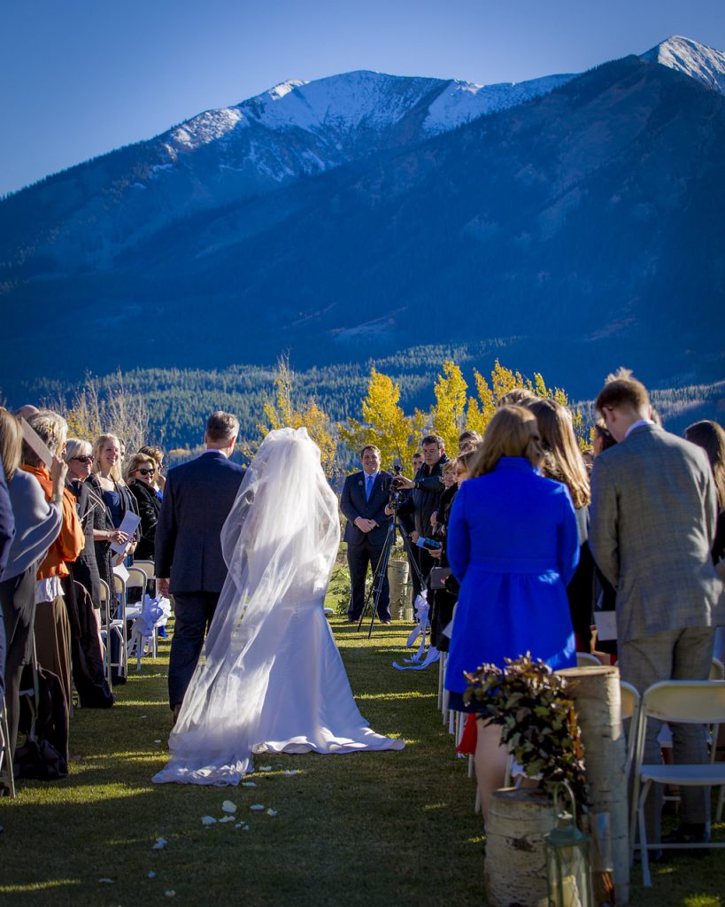 Katy Jane + Patrick | Natural Decor + Lots of Something Blue Fall Wedding | Club at Crested Butte