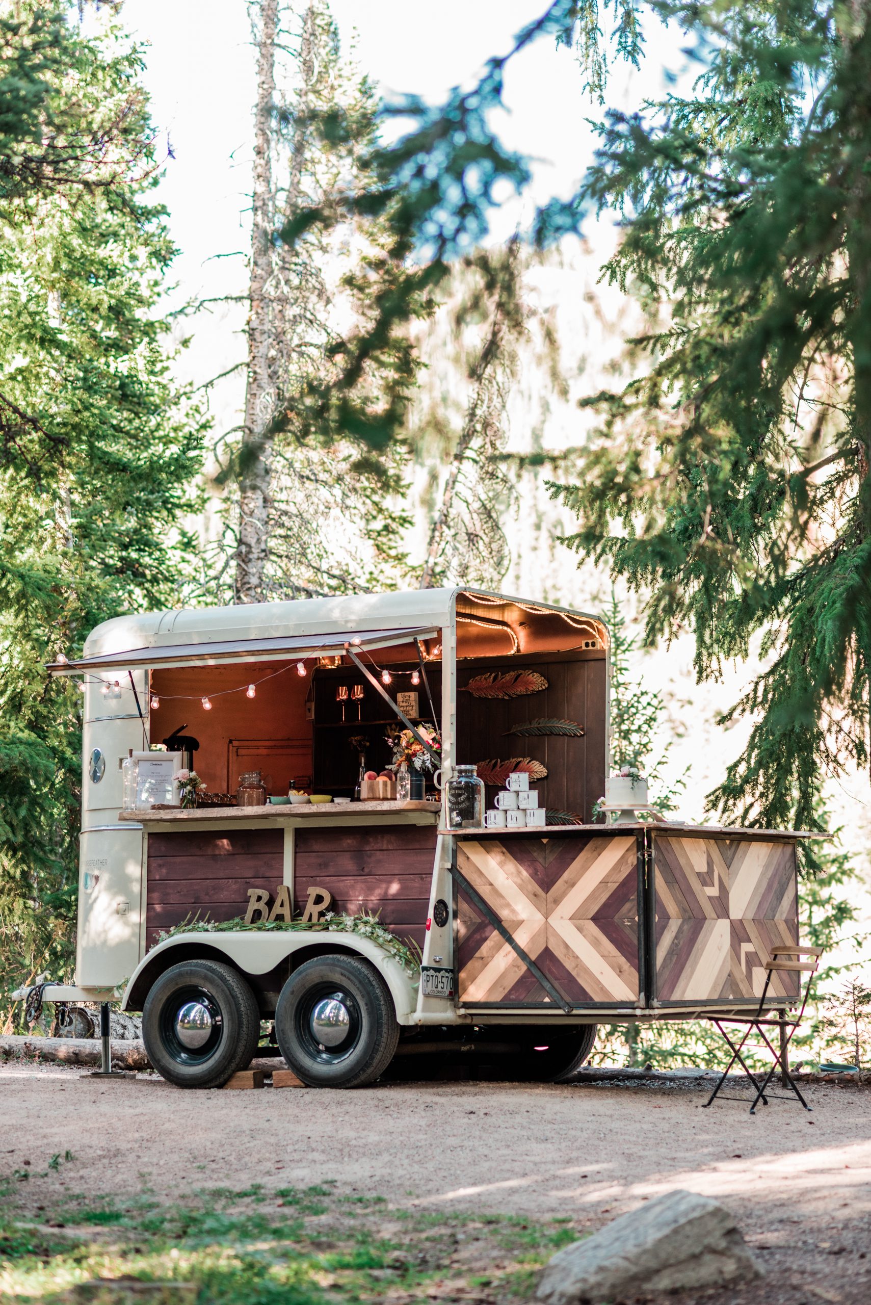 Horsefeather mobile wedding bar