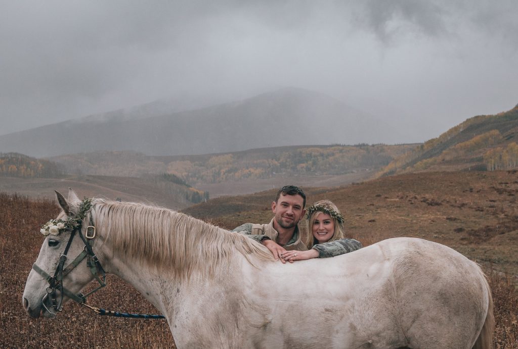 Crested Butte Horseback Ride Wedding Proposal