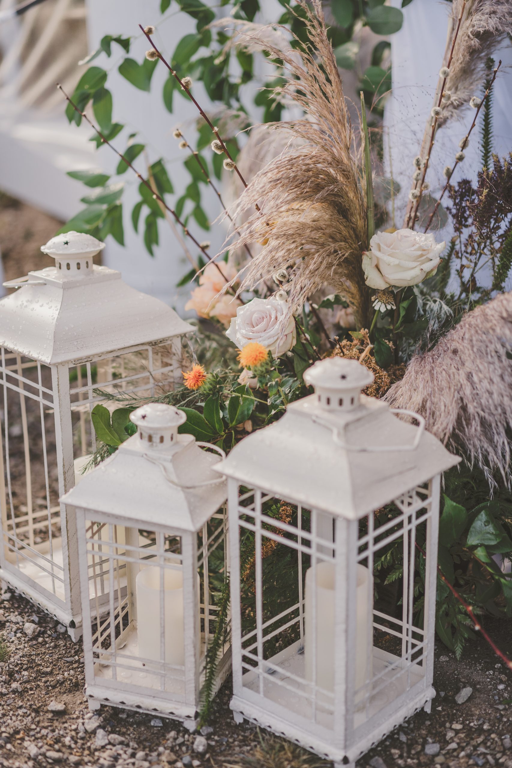 wedding white lanterns