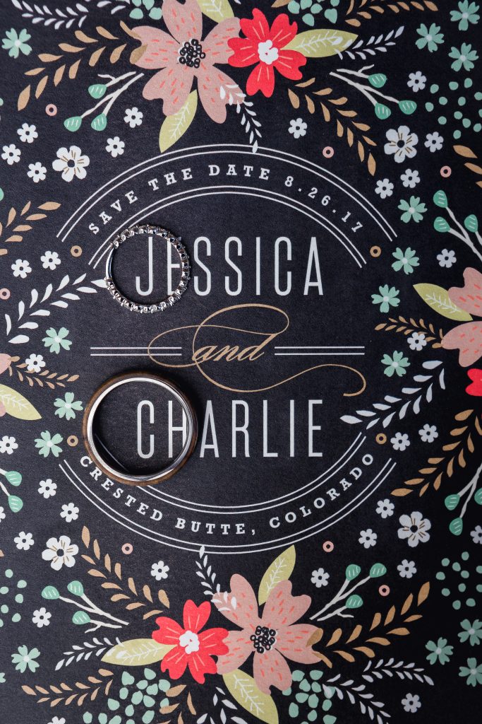 Jessica and Charlie wedding invitation 