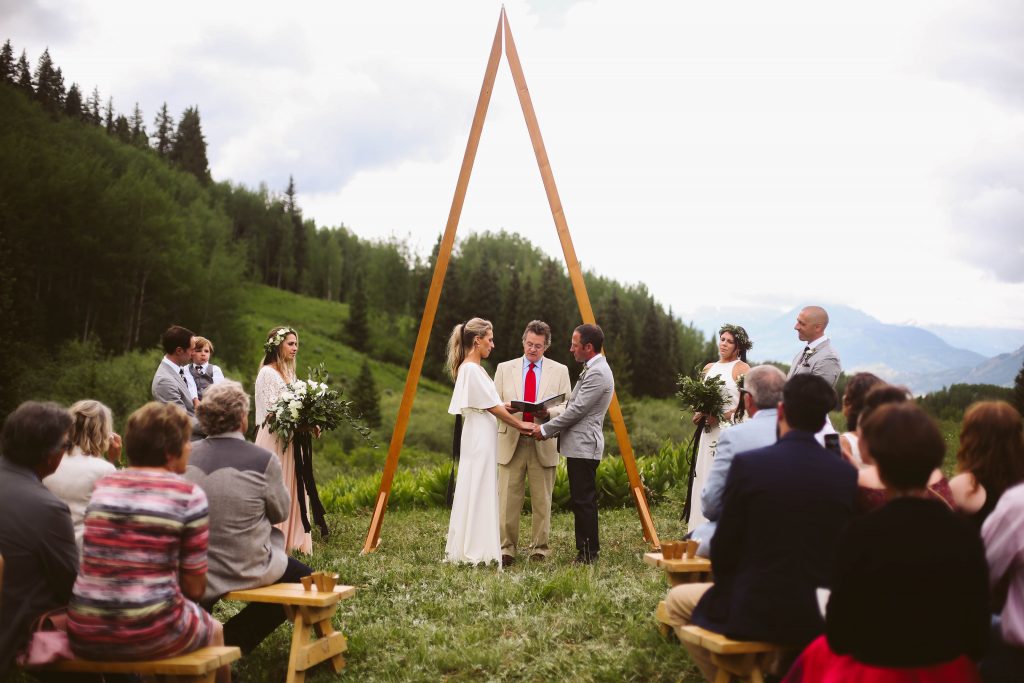 Olena + Bobby | Modern Crested Butte Wedding | Red Mountain Ceremony + West Wall Lodge Reception
