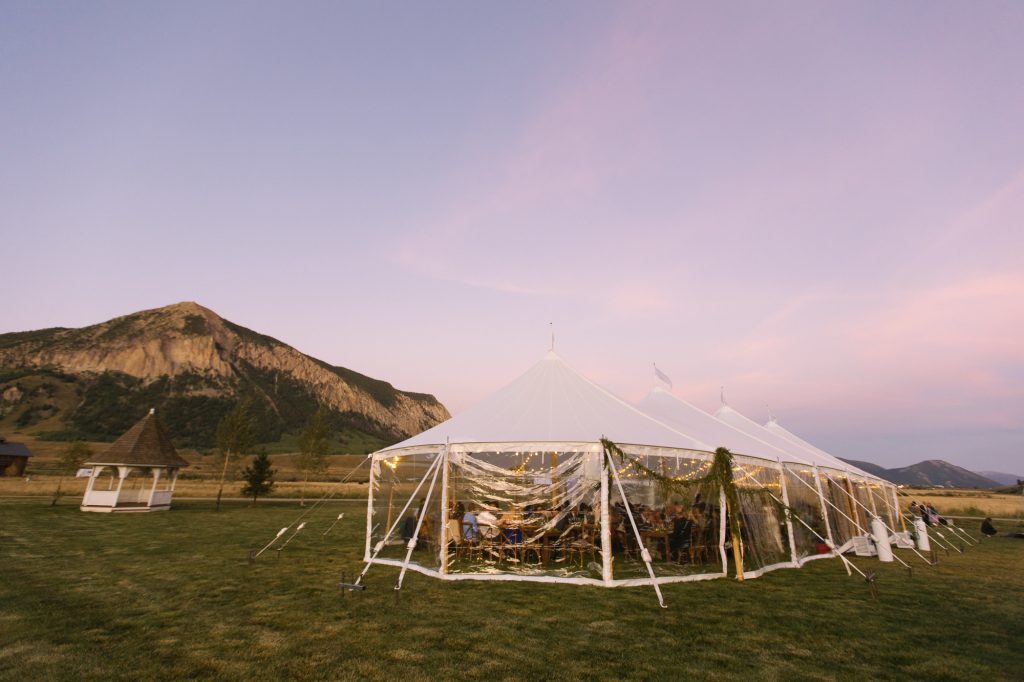 Crested Butte wedding venue right in town. You can also set up a wedding tent at this Crested Butte wedding venue.
