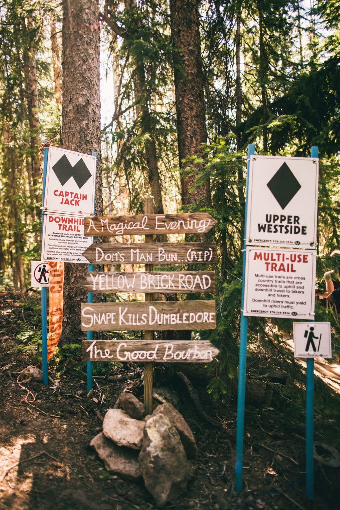 Wood wedding sign arrows