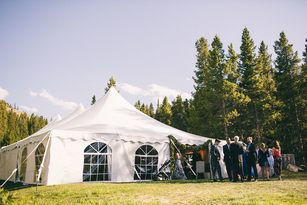 Wedding tent at Uley's Cabin