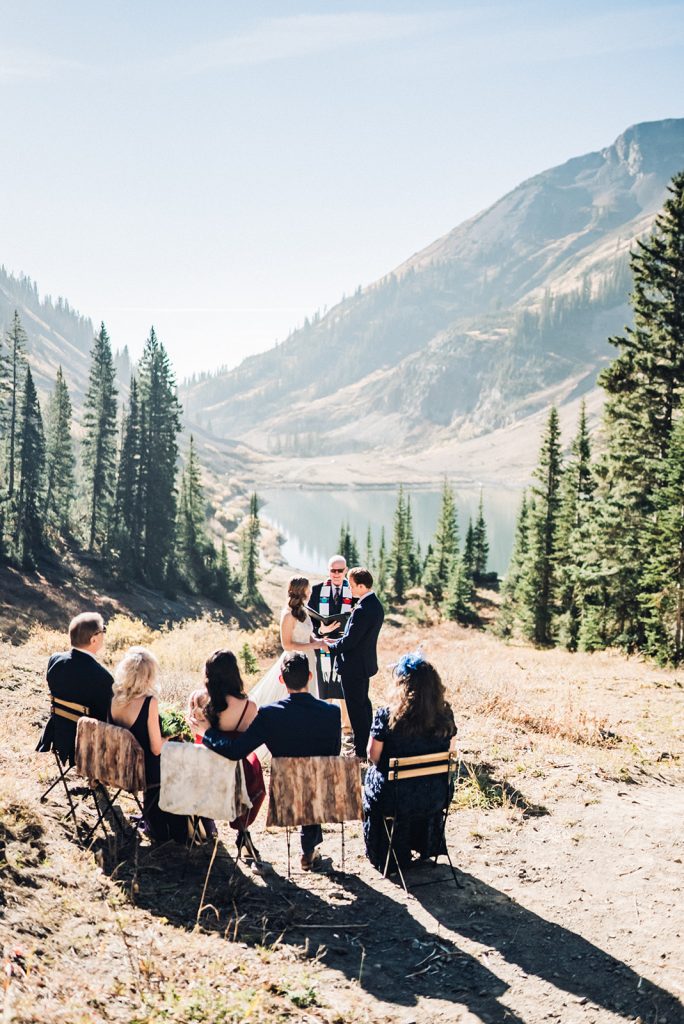 ceremony at Emerald Lake in Crested Butte